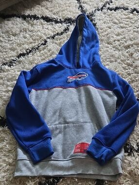 Buffalo Bills Blue and Gray Fleece Hoodie